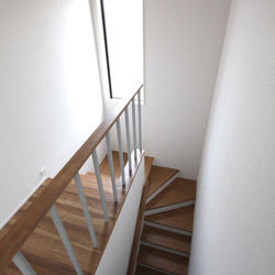 神辺 平野の家新築工事(階段)