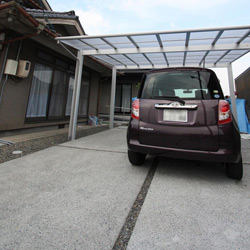 神辺 平野の家新築工事(駐車場)